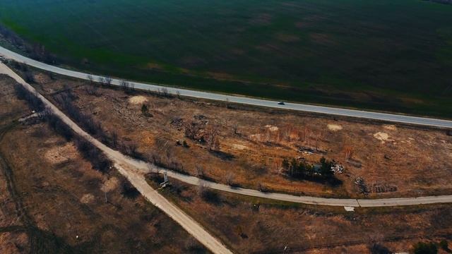 Ташла село в Ставропольском районе Самарской области.  Аэросъемка 2К