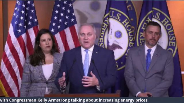 Congressman Kelly Armstrong participates in GOP presser about energy prices.