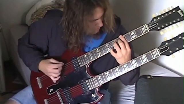 Tyler Costello - Jamming with his double neck Burny Guitar - 2004 смотреть онлайн
