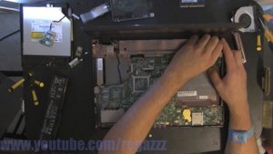 ASUS B43F take apart, disassemble, how to open, video disassembly