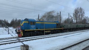 Тепловоз ТЭМ2-6434 с грузовым