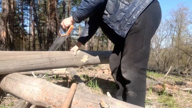 Землянка в лесу. Утепление и маскировка. смотреть онлайн