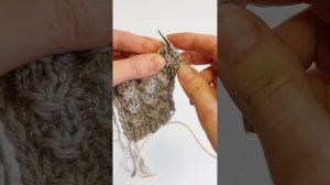 Косичка спицами без перекрещивания петель. Простой и красивый узор.