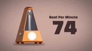 74 BPM Metronome [1Hour]