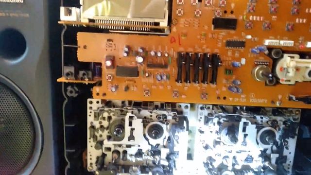 Panasonic RX DT680 установка блютуз  Bluetooth AUX boombox upgrade