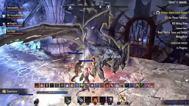 The Elder Scrolls Online: veteran white gold tower no death, speed run, hard mode achievement. смотреть онлайн