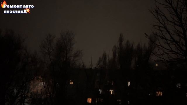 Гром и молния 5 Февраля в Луганске