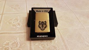 Лазерная гравировка на зажигалке Zippo