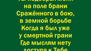 Как долго Господи к Тебе я шёл