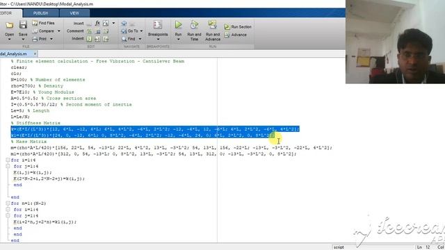 FEA:- Modal Analysis of Cantilever Beam смотреть онлайн