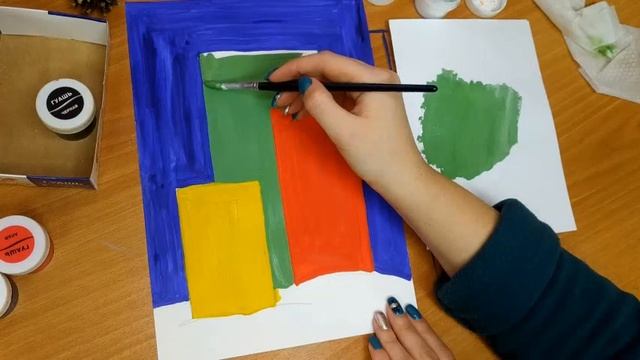 Зимний город гуашью! Рисуем вместе с детьми :) смотреть онлайн