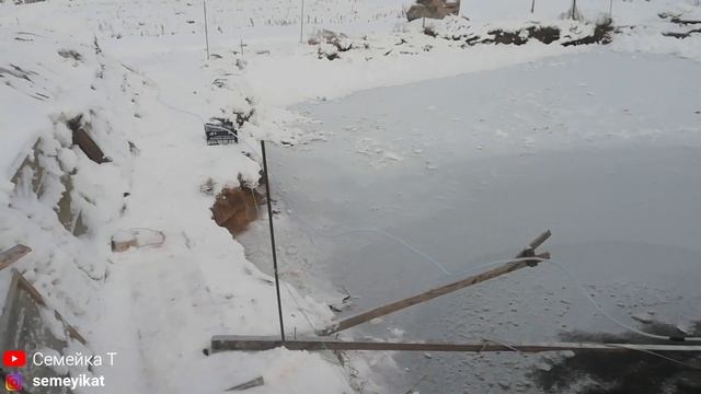Аэрация зимой в своём пруду на даче с рыбой и раками: С чем можно столкнуться?? Пруд своими руками.