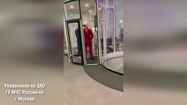 Съемки в аэротрубе для 1 канала