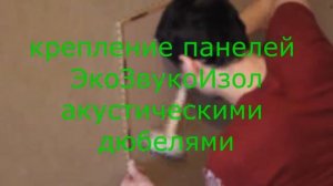 Монтаж панелей ЭкоЗвукоИзол на стену для уменьшения проникающего шума от соседа