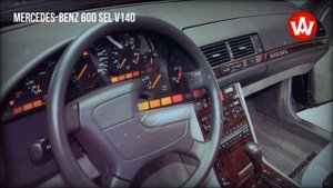 w140 Mercedes-Benz 600 SEL the first S-class with a V12 engine, 1991