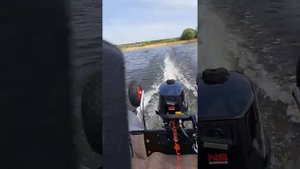 Лодочный мотор ниссан марин 5 л.с. Обкатка.