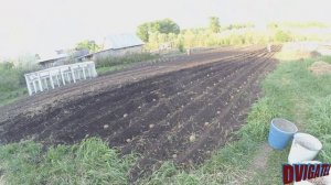 Весь процесс посадки картошки за минуту мотоблок Нева мб23