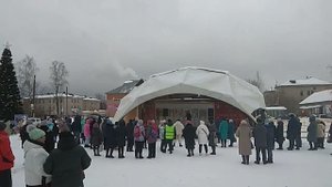 Открытие Новогодней елки на пл  Ленина г Луза  Видеофрагмент праздника 24 12 2022