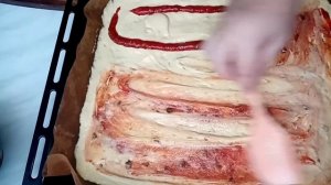 Пицца на жидком тесте! ??? Пирог "ДЕЖУРНЫЙ" из жидкого теста, всё смешал и в духовку!