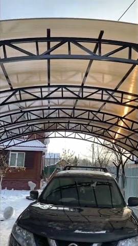 Навес для машины 6*6 Спецкаркас | Изготовили у себя в мастерской и установили на объекте заказчика