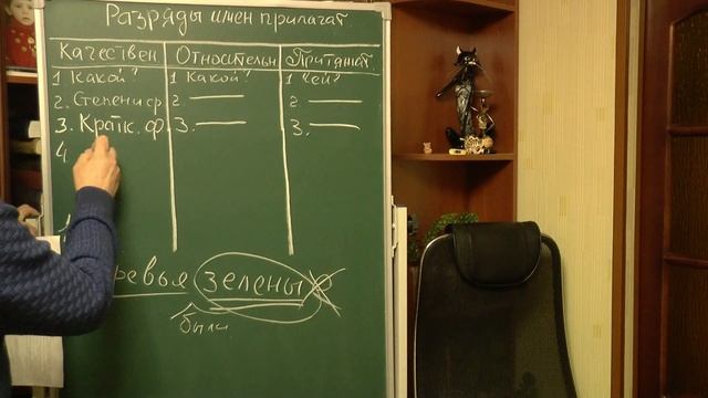 Имя прилагательное. Разряды имен прилагательных. Часть 2. Занятие 14-3.