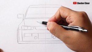 Как нарисовать машину Mitsubishi