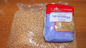 Салат из пророщенной чечевицы