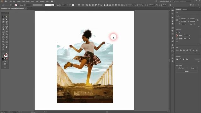 How to create a silhouette in Adobe Illustrator (No Pen Tool Needed) смотреть онлайн