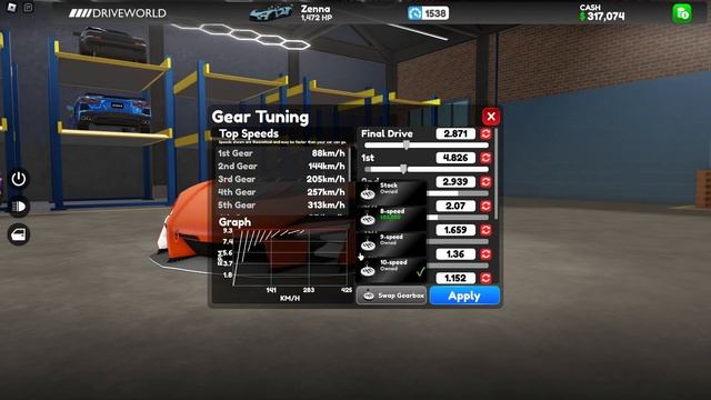 Gear Tunings for the Zenna | Roblox drive world смотреть онлайн