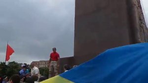 Потасовка сепаратистов и патриотов в Харькове