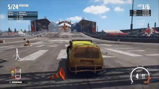Watching Greenfire drive over Timmy's in Wreckfest смотреть онлайн