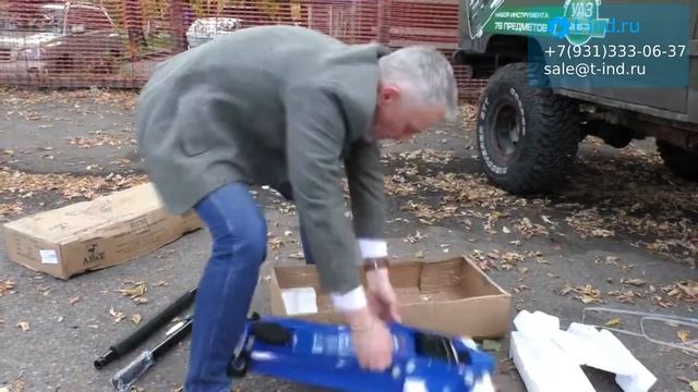 AE&T T31703 Домкрат подкатной низкий 3т ОБЗОР смотреть онлайн