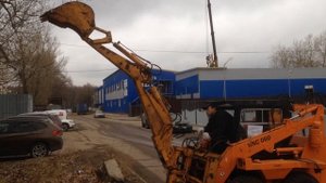 Экскаваторная установка для минипогрузчика
