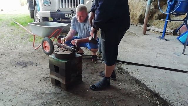 Как выровнять согнутый кардан. Согнули кардан. смотреть онлайн