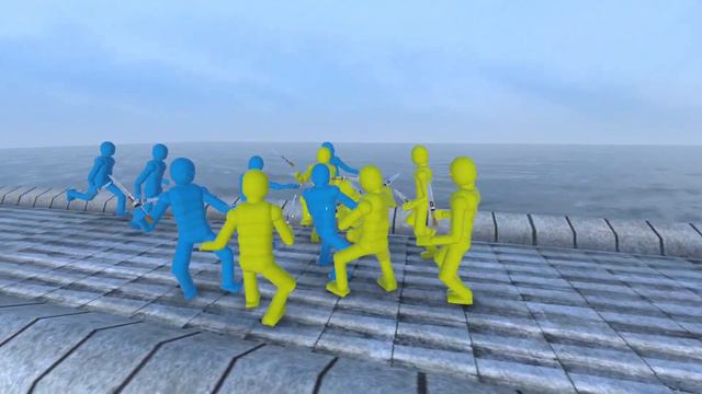 NPC Wars with Active Ragdoll Physics in OVERGROWTH #8 смотреть онлайн