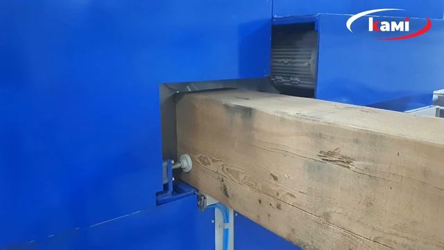 Чашкорезный станок IRONMAC BLOX-300. Торцовочный узел для обработки бруса 300 x 300 мм. Иронмак