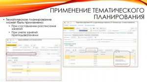 Тематическое планирование