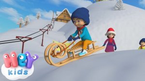 La course de luge ⛷️ Chansons et comptines d'Hiver  HeyKids Français