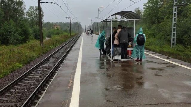 РЖД, станция Осельки. Мокрые люди, мокрые дети. смотреть онлайн