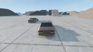 Простая тренировка для видео с парным дрифтом а может и дрифт трейном в BeamNG.drive