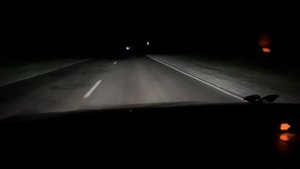 Как светит биксенон Osram 6000 кельвин в ночное время