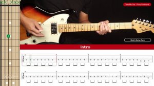 Take Me Out Guitar Cover Franz Ferdinand 🎸|Tabs + Chords|