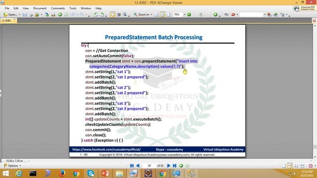 14-17 [JDBC] Batch Processing with PreparedStatements смотреть онлайн