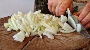 Жизнь в Горах. Приготовление Жареного Кролика в Томатном Соусе с Луком.