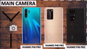 HUAWEI P30 PRO VS P40 PRO VS P50 PRO
