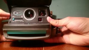 Rare Teal Polaroid 600 Instant Camera from 2000s