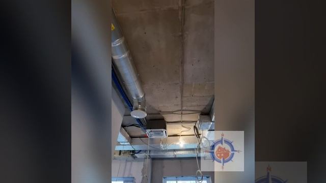 Монтаж приточно-вытяжной вентиляции и кондиционерования в кафе