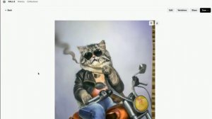 Create art with a cool cat using a neural network - DALL·E 2 * AI system