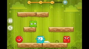 Злой КРАСНЫЙ шар против веселых КВАДРАТИКОВ [ 1 ] мульт игра для детей