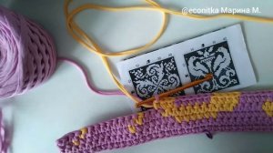 Чехлы для стульев из трикотажной пряжи крючком